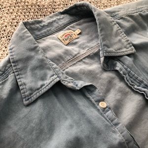 Faherty Penny Work Shirt- Indigo Chambray